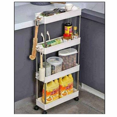 ORGANIZADOR BLANCO COCINA CARRITO MULTIFUNCIONAL LINEAL AHORRA ESPACIO
