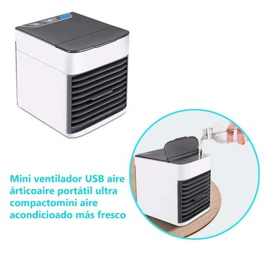 MINI ENFRIADOR DE AIRE ACONDICIONADO PORTÁTIL 3 EN 1- BLANCO - 3