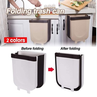TACHO MULTICOLOR BASURA PLEGABLE COLGANTE ECOLOGICO MULTIFUNCIONAL BASURERO - 4