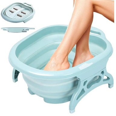 TINA HIDROMASAJE DE PIES PLEGABLE PORTÁTIL LAVADO BAÑERA - MULTICOLOR