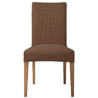 PACK DE 6 FUNDAS ELÁSTICAS PARA SILLAS AJUSTABLE - MARRÓN