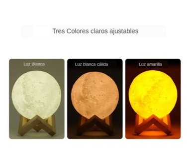 HUMIDIFICADOR BLANCO LAMPARA FORMA LUNA CALIDAD - 3