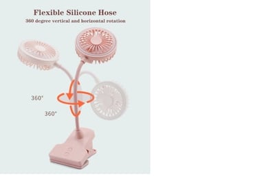 VENTILADOR POTENTE DOBLE MODA KAWAII 2023 - 2