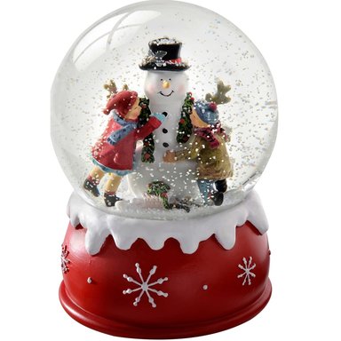 ESFERA NAVIDEÑA BOLA NIEVE CAJA MUSICAL LUCES DECORACIÓN - 2