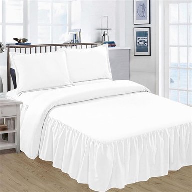 SET SÁBANAS 2 PLAZAS 2500 HILOS LISO BLONDAS