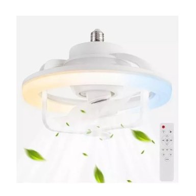FOCO VENTILADOR DE TECHO GIRATORIO 360° 50W CONTROL REMOTO - 2