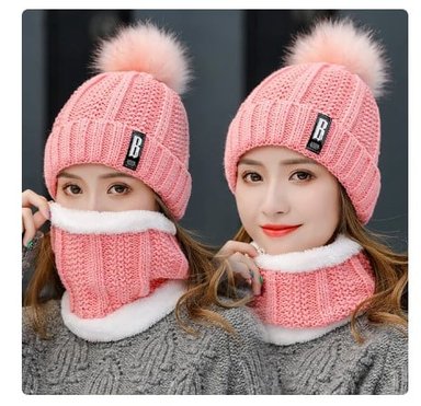 GORRO ROSADO MAS CUELLERA TENDENCIA 2024