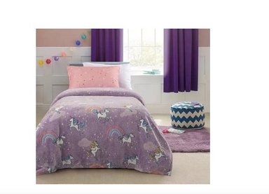 MANTA GRIS AZULADO LUMINOSO UNICORNIO