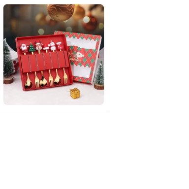 SET CUBIERTOS NAVIDEÑOS 3D CALIDAD