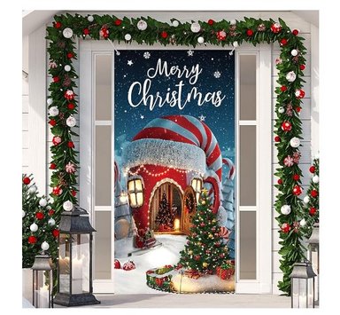 FUNDA NAVIDEÑA PARA PUERTA A1
