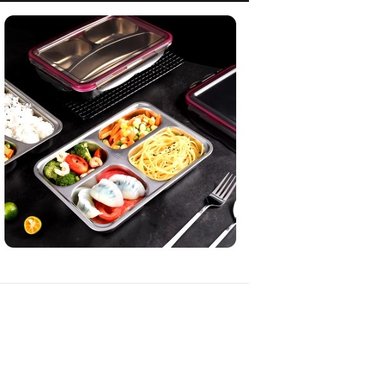 FIAMBRERA PLATEADO DIVIDIDA ACERO INOXIDABLE 304 KAWAII