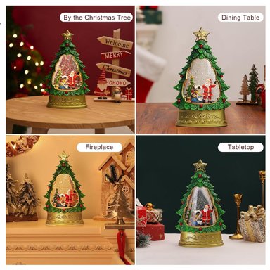 ÁRBOL NAVIDEÑO LÁMPARA MUSICAL DE AGUA MODELO PAPA NOEL Y ÁRBOL - 5