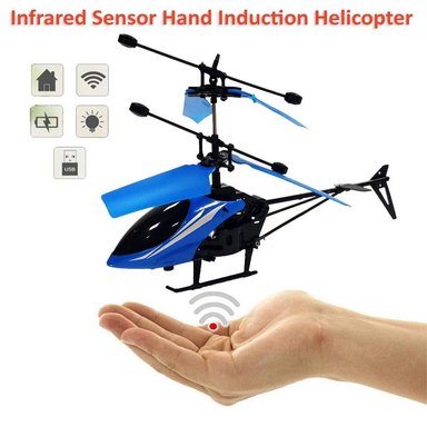 HELICÓPTERO DRON SENSOR LUZ LED INDUCCIÓN MINI JUGUETE INFRARROJO - 1