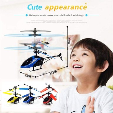 HELICÓPTERO DRON SENSOR LUZ LED INDUCCIÓN MINI JUGUETE INFRARROJO - 2