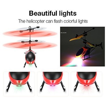 HELICÓPTERO DRON SENSOR LUZ LED INDUCCIÓN MINI JUGUETE INFRARROJO - 4
