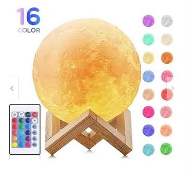 LAMPARA LUNA 3D LÁMPARA LED CAMBIA DE COLOR