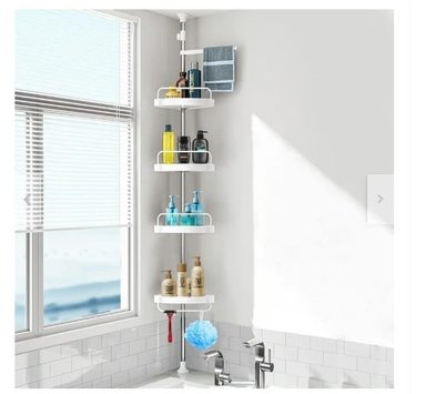 ORGANIZADOR ESQUINERO MULTIFUNCIONAL DUCHA BAÑO PRACTICO 4 NIVELES