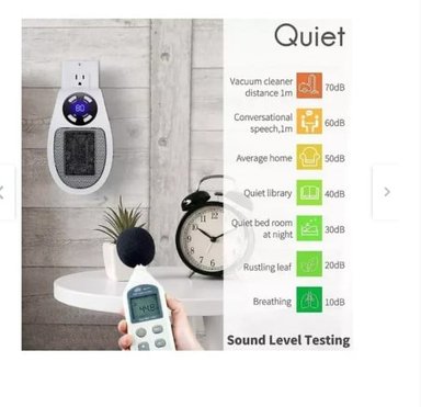 MINI CALEFACTOR VENTILADOR ELÉCTRICO AIRE CALIENTE PORTÁTIL - 2