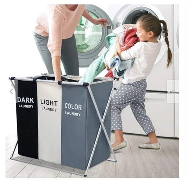 ORGANIZADOR DE ROPA LAVANDERÍA X3 ESPACIOS