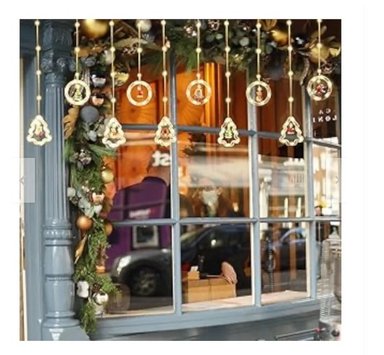 LUCES DE NAVIDAD DECORATIVAS CON FIGURAS DE ESTRELLAS