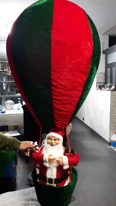 GLOBO GIGANTE AEROSTÁTICO 150CM PAPA NOEL NAVIDEÑO - 2
