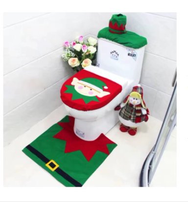 SET DE BAÑO NAVIDEÑO  DE 3 PIEZAS TENDENCIA - 2