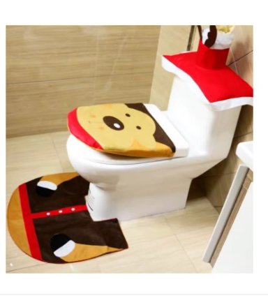 SET DE BAÑO NAVIDEÑO  DE 3 PIEZAS TENDENCIA - 3