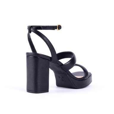 SANDALIAS MUJER CARUSSO CUERO NEGRO 6516 - 3