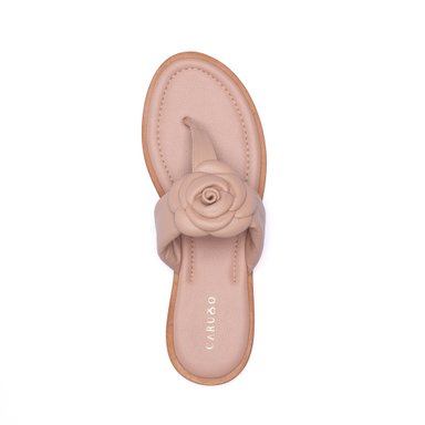 SANDALIAS MUJER CARUSSO CUERO NUDE 6422 - 3