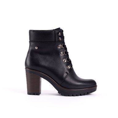 BOTINES MUJER CARUSSO CUERO NEGRO B7041 - 1