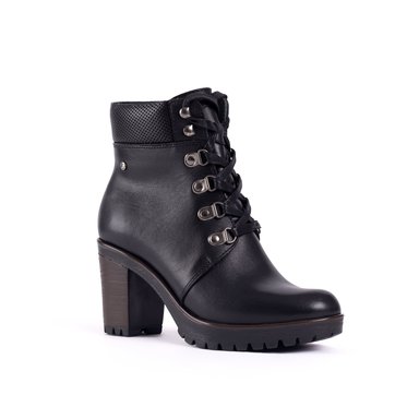 BOTINES MUJER CARUSSO CUERO NEGRO B7041 - 2