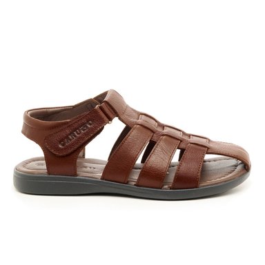 SANDALIAS HOMBRE CARUSSO CUERO CAMEL J1003