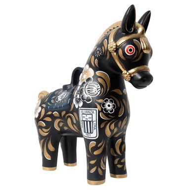 POTRILLO DE PUCARÁ PISKA NEGRO 2023 - CLUB ALIANZA LIMA (32 CM DE ALTURA)