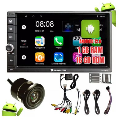 AUTORADIO BXS-4116 BLUETOOTH 2 DIN PANTALLA 7' HD TOUCH ANDROID BT/WF/USB/SD/AUX