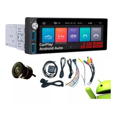 AUTORADIO AIWA AW-A485BT ANDROID 1 DIN 6.85' HD 2GB RAM + 32GB - 1