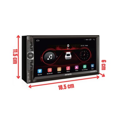 AUTORADIO AIWA AW-A502BT ANDROID 2 DIN LCD 7' HD BT 2GB RAM + 32GB - 2