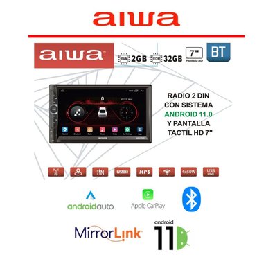 AUTORADIO AIWA AW-A502BT ANDROID 2 DIN LCD 7' HD BT 2GB RAM + 32GB - 4