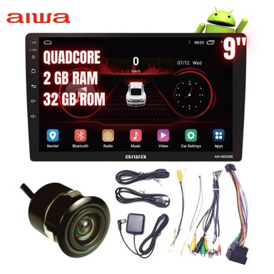 AUTORADIO AIWA AW-A802BS ANDROID 2 DIN LCD 9' HD BT 2GB RAM + 32GB