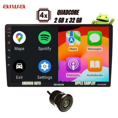 AUTORADIO AIWA AW-A802BS ANDROID 2 DIN LCD 9' HD BT 2GB RAM + 32GB - 2