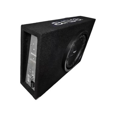 SUBWOOFER AIWA AMPLIFICADOR PARA AUTO  10" CAJA SLIM ALFOMBRADA 600W AW-101BX - 2
