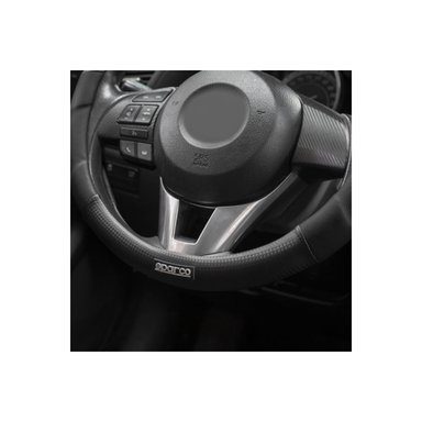 FUNDA CUBRE VOLANTE SPARCO FIBRA CARBONO SPS121BK NEGRO - 4
