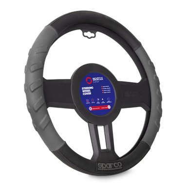 FUNDA CUBRE VOLANTE ANTIDESLIZANTE SPARCO GRIS OSCURO SPC1117GR