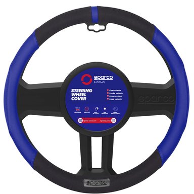 FUNDA CUBRE VOLANTE SPARCO AZUL NEGRO SPC103BL