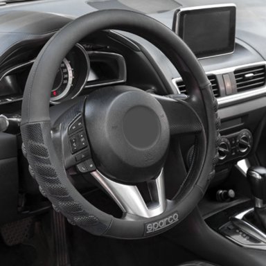 SET CUBRE VOLANTE + HOMBRERAS SPARCO NEGRO SPS107BK_C - 3