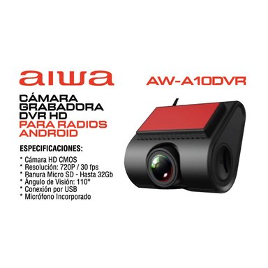 CÁMARA AIWA GRABADORA DVR HD PARA RADIOS ANDROID AW-A100DVR - 2