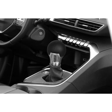 PERILLA SPARCO SPG101 POMO PALANCA DE CAMBIO CUERO NEGRO - 2
