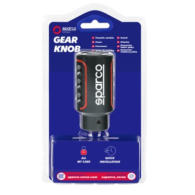 PERILLA POMO PALANCA DE CAMBIO DE AUTO SPARCO RACING NEGRO SPC0103 - 3