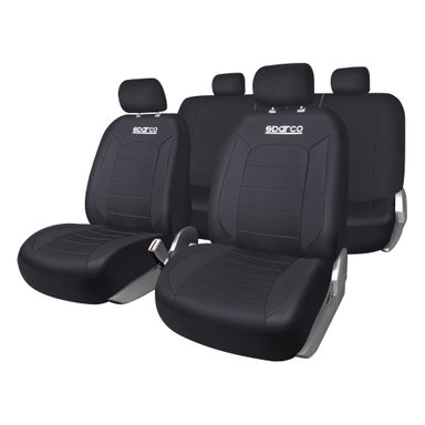 SET DE FUNDAS CUBRE ASIENTOS SPARCO NEGRO SPS426BK_CB