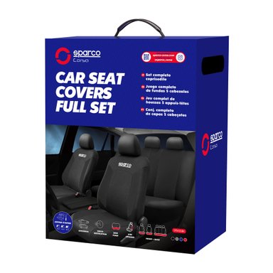 SET DE FUNDAS CUBRE ASIENTOS SPARCO NEGRO SPS426BK_CB - 3