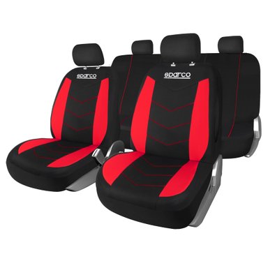FUNDA CUBRE ASIENTOS UNIVERSAL SPARCO NEGRO ROJO SPS431RD_CB